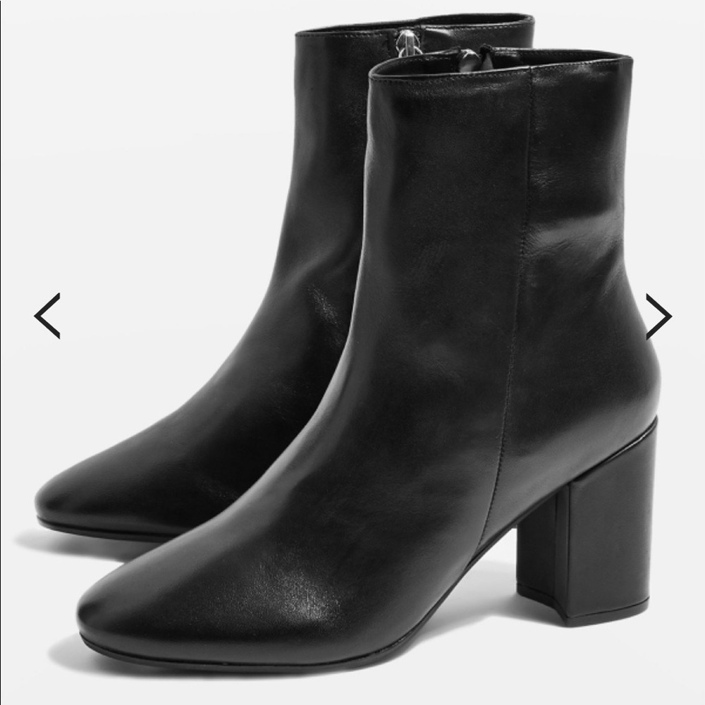 TopShop Black Booties